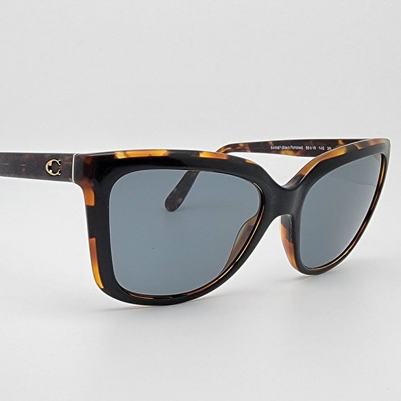 *SOLD* Coach HC8261 L1059 544687 Black Tortoise Sunglasses FRAME ONLY 56-18-140 - Picture 6 of 12